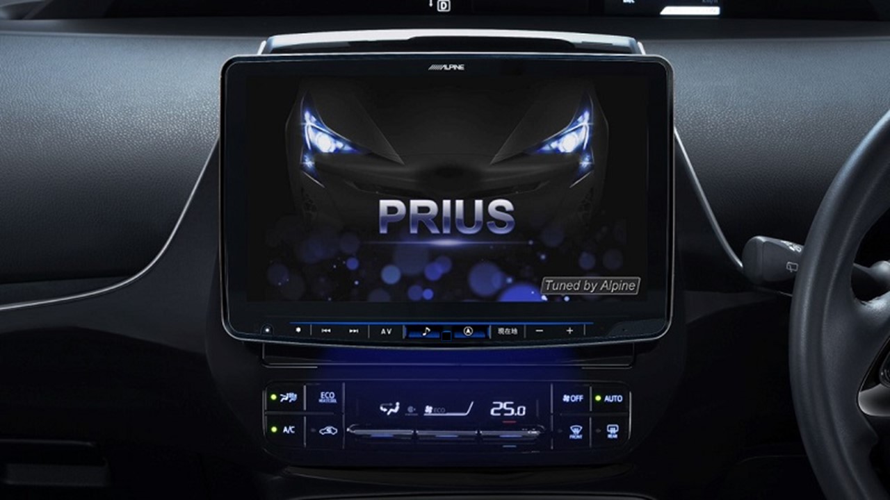 プリウス（50系）ナビレディパッケージ付車用　11型カーナビ フローティングビッグX 11 DVDメカレス